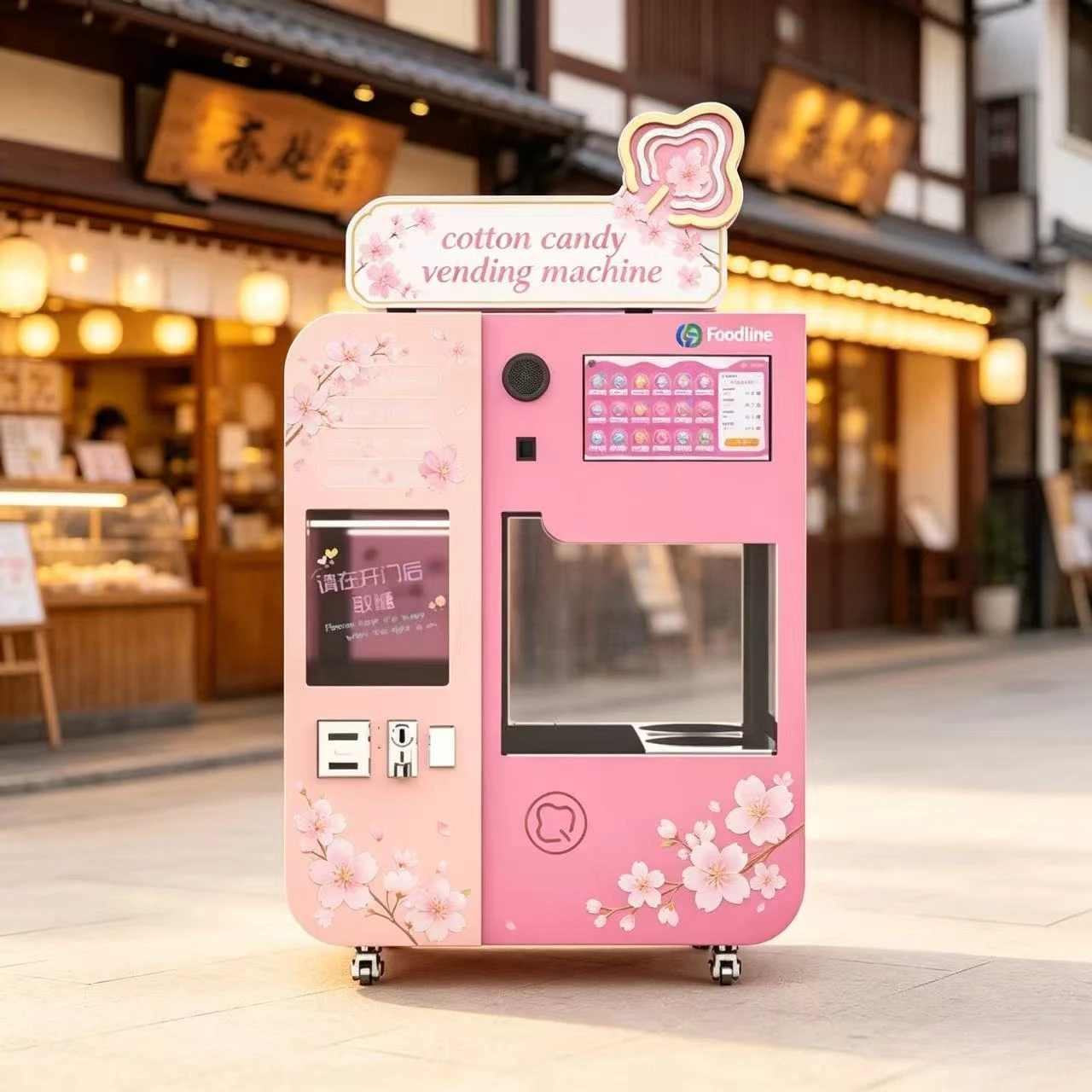 Candy Floss Machine - Máquina Expendedora de Algodón de Azúcar