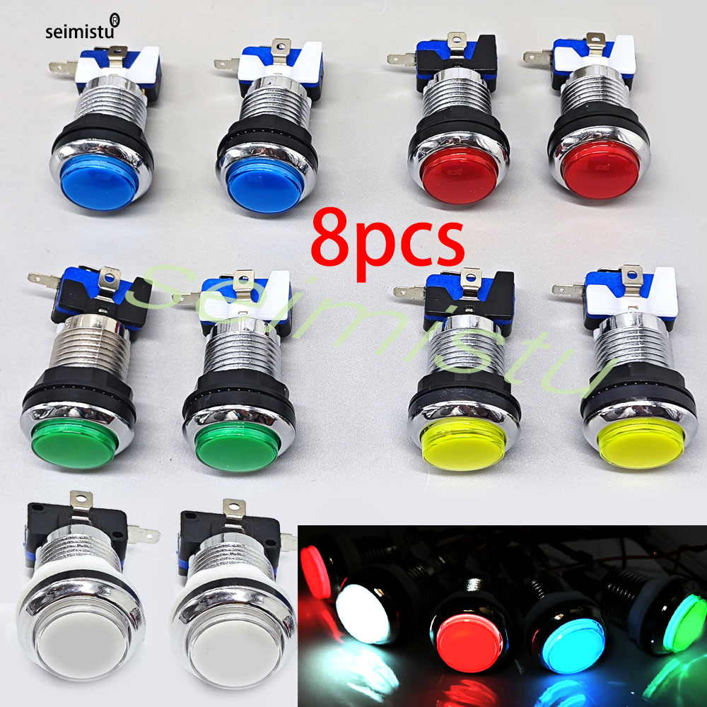 Botón Arcade de 33mm, luz LED  - Arcade Button Pcb reseña y precio