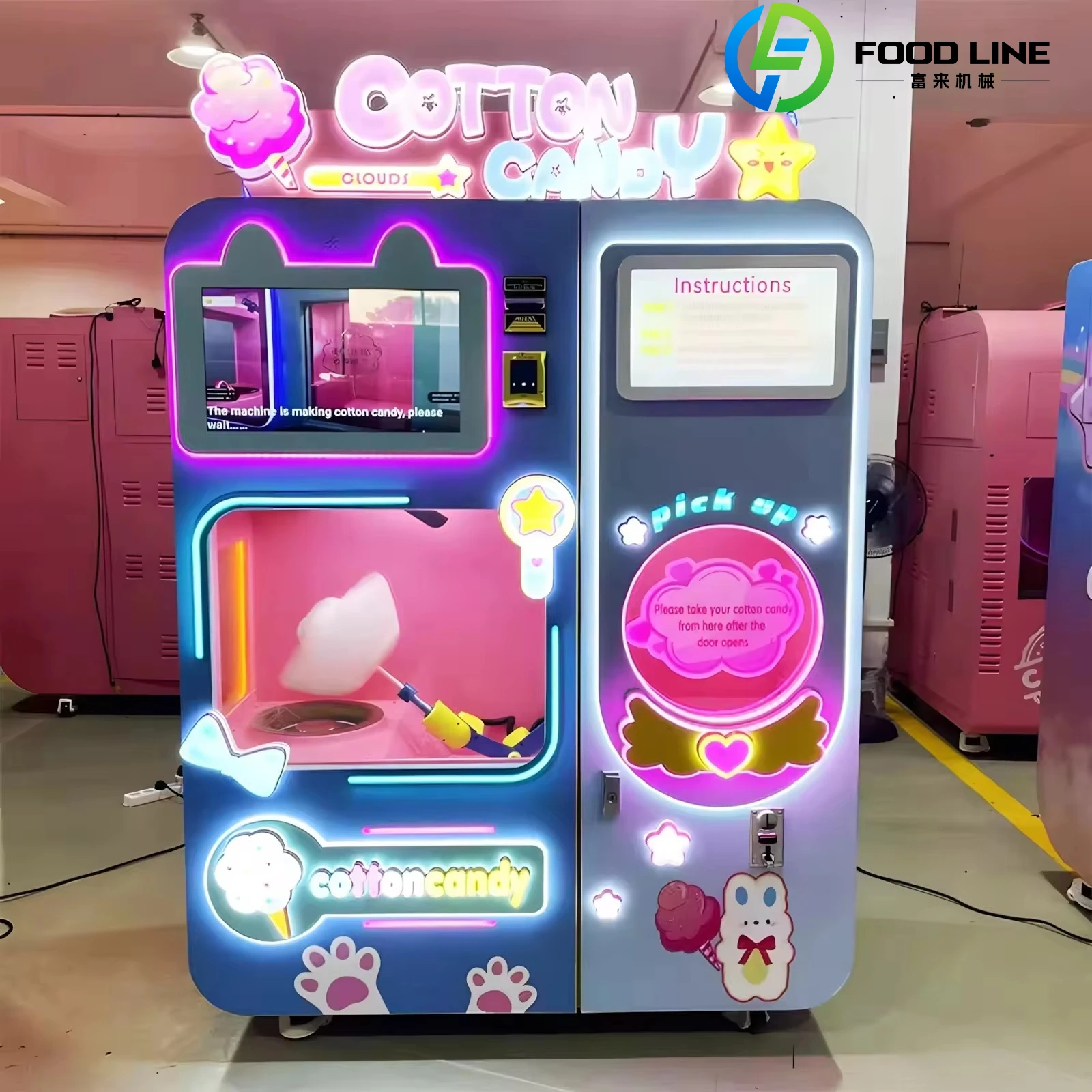 Máquina Expendedora de Algodón - Candy Floss Machine reseña y precio
